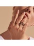  - JOHN HARDY - Classic Chain 18K Gold Sterling Silver Sapphire Spinel Ring — Size 6