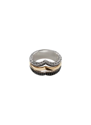 Main View - Click To Enlarge - JOHN HARDY - Classic Chain 18K Gold Sterling Silver Sapphire Spinel Ring — Size 6