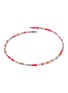 Detail View - Click To Enlarge - JOHN HARDY - Heishi Mother of Pearl Rhodonite Sterling Silver Enamel Necklace — Size 18