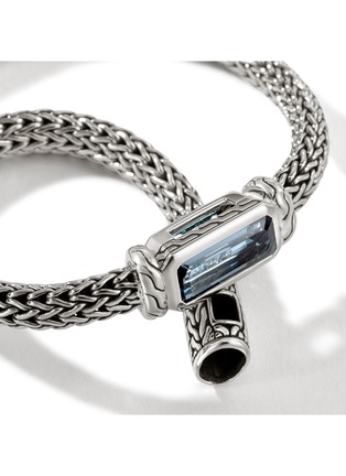  - JOHN HARDY - Icon Extension Sterling Silver Topaz Bracelet — Size UM