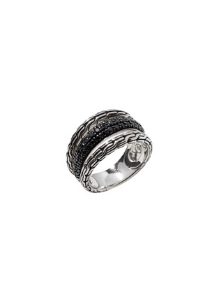 Detail View - Click To Enlarge - JOHN HARDY - JH Essentials Sapphire Spinel Sterling Silver Ring — Size 6