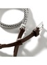  - JOHN HARDY - Icon Extension Sterling Silver Leather Bracelet — Size UM