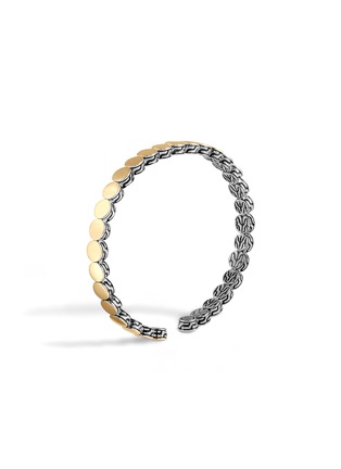 Detail View - Click To Enlarge - JOHN HARDY - Dot Gold Sterling Silver Slim Cuff — Size M