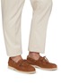 Figure View - Click To Enlarge - BRUNELLO CUCINELLI - Lace Up Suede Loafers