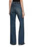 Back View - Click To Enlarge - R13 - Twisted Seam Flared Dark Wash Jeans