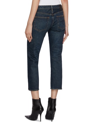 Back View - Click To Enlarge - R13 - Boy Low Rise Dark Wash Jeans