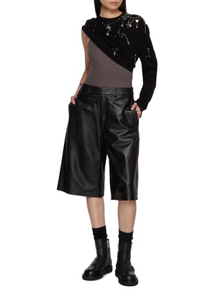 Figure View - Click To Enlarge - R13 - Embellished Crewneck Merino Wool Sweater