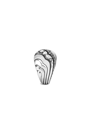Detail View - Click To Enlarge - JOHN HARDY - Lahar Sterling Silver Diamond Dome Ring — Size 7