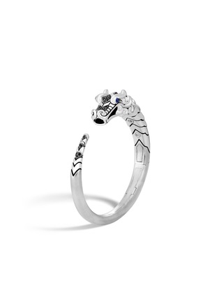  - JOHN HARDY - Legends Naga Sterling Silver Sapphire Spinel  Kick Cuff — Size M