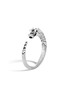  - JOHN HARDY - Legends Naga Sterling Silver Sapphire Spinel  Kick Cuff — Size M