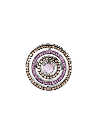 Main View - Click To Enlarge - JOHN HARDY - Moon Door 18K Rose Gold Sterling Silver Pink Sapphire Mother Of Pearl Ring — Size 7