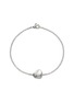 Main View - Click To Enlarge - JOHN HARDY - Pebble Heart Sterling Silver Diamond Bracelet — Size US