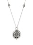 Detail View - Click To Enlarge - JOHN HARDY - Moon Door 18K Gold Sterling Silver Sapphire Mother Of Pearl Pendant Necklace — Size 26-28