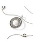  - JOHN HARDY - Moon Door 18K Gold Sterling Silver Sapphire Mother Of Pearl Pendant Necklace — Size 26-28