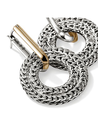  - JOHN HARDY - Rata 14K Gold Sterling Silver Drop Earrings