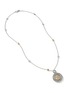 Detail View - Click To Enlarge - JOHN HARDY - Moon Door Diamond Topaz Sapphire Garnet Ruby 18K Gold Sterling Silver Pendant Necklace — Size 28-30