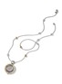 Detail View - Click To Enlarge - JOHN HARDY - Moon Door Diamond Topaz Sapphire Garnet Ruby 18K Gold Sterling Silver Pendant Necklace — Size 28-30