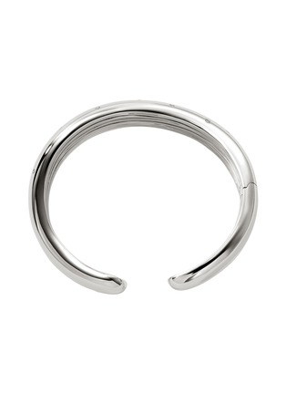 Detail View - Click To Enlarge - JOHN HARDY - Surf Sterling Silver Diamond Hinged Cuff — Size M