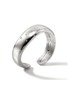  - JOHN HARDY - Surf Sterling Silver Diamond Hinged Cuff — Size M