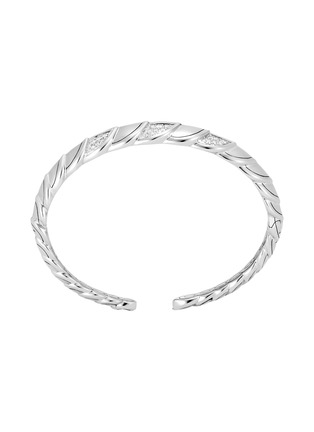 Main View - Click To Enlarge - JOHN HARDY - Legends Naga Sterling Silver Diamond Flex Cuff — Size M