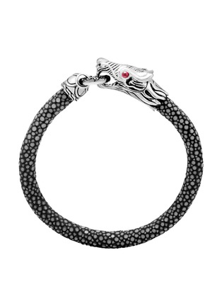 Main View - Click To Enlarge - JOHN HARDY - Legends Naga Sterling Silver Black Sapphire Ruby Bracelet — Size M