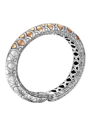Detail View - Click To Enlarge - JOHN HARDY - Legends Naga Gold Sterling Silver Slim Flex Cuff — Size M