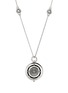 Detail View - Click To Enlarge - JOHN HARDY - Moon Door 18K Rose Gold Sterling Silver Sapphire Mother Of Pearl Necklace — Size 26-28