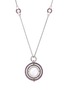 Main View - Click To Enlarge - JOHN HARDY - Moon Door 18K Rose Gold Sterling Silver Sapphire Mother Of Pearl Necklace — Size 26-28