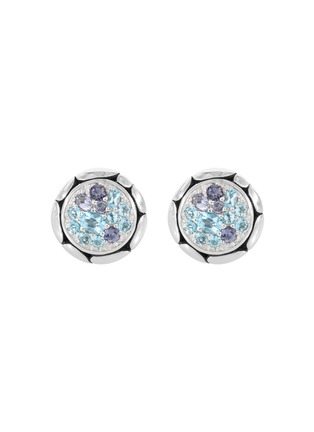 Main View - Click To Enlarge - JOHN HARDY - Kali Sterling Silver Topaz Lolite Aquamarine Stud Earrings
