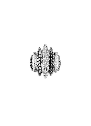 Main View - Click To Enlarge - JOHN HARDY - Classic Chain Sterling Silver Diamond Spear Ring — Size S