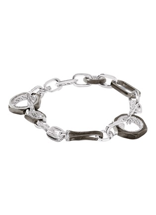 Detail View - Click To Enlarge - JOHN HARDY - Classic Chain Sterling Silver Black Rhodium Link Bracelet — Size UM
