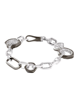 Main View - Click To Enlarge - JOHN HARDY - Classic Chain Sterling Silver Black Rhodium Link Bracelet — Size UM
