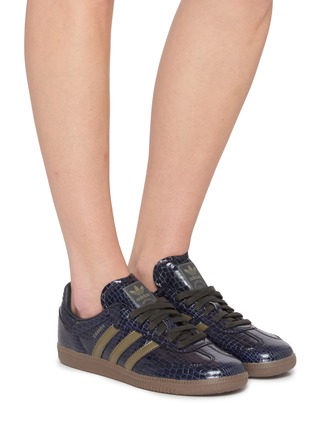 Front View - Click To Enlarge - ADIDAS - Samba Snakeskin Boots