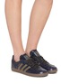 Front View - Click To Enlarge - ADIDAS - Samba Snakeskin Boots
