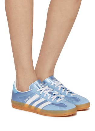 Figure View - Click To Enlarge - ADIDAS - Gazelle Indoor Leather Low Top Women's Sneakers