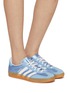 Figure View - Click To Enlarge - ADIDAS - Gazelle Indoor Leather Low Top Women's Sneakers