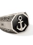 Detail View - Click To Enlarge - JOHN HARDY - ID Onyx Sterling Silver Anchor Signet Ring — Size 10