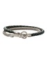 Main View - Click To Enlarge - JOHN HARDY - Sterling Silver Leather Double Wrap Bracelet — Size UL