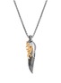 Detail View - Click To Enlarge - JOHN HARDY - Classic Chain 18K Gold Sterling Silver Pendant Box Chain Necklace — Size 26
