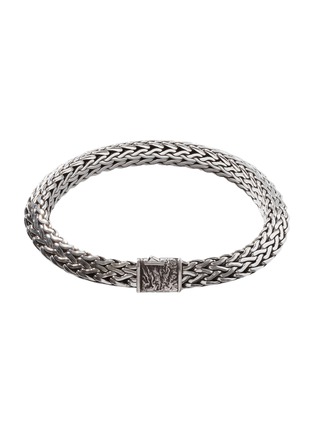 Main View - Click To Enlarge - JOHN HARDY - Classic Chain Tiga Sterling Silver Black Rhodium Two Tone Bracelet — Size UL