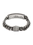 Detail View - Click To Enlarge - JOHN HARDY - Classic Chain Sterling Silver Reticulated Bronze ID Bracelet — Size UL
