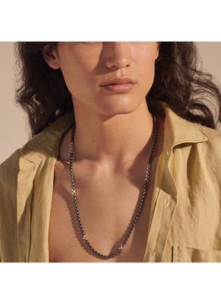  - JOHN HARDY - Box Chain Sterling Silver Rhodium Necklace — Size 24