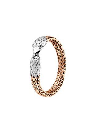 Main View - Click To Enlarge - JOHN HARDY - Legends Eagle Chalcedony Sterling Silver Bronze Chain Bracelet — Size M