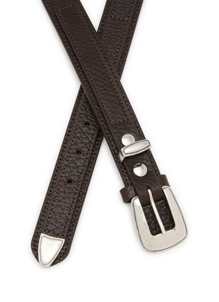 Detail View - Click To Enlarge - LEMAIRE - Minimal Western Leather Belt