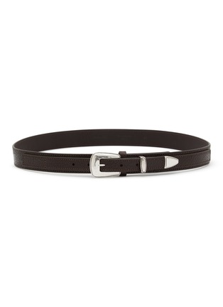 Main View - Click To Enlarge - LEMAIRE - Minimal Western Leather Belt