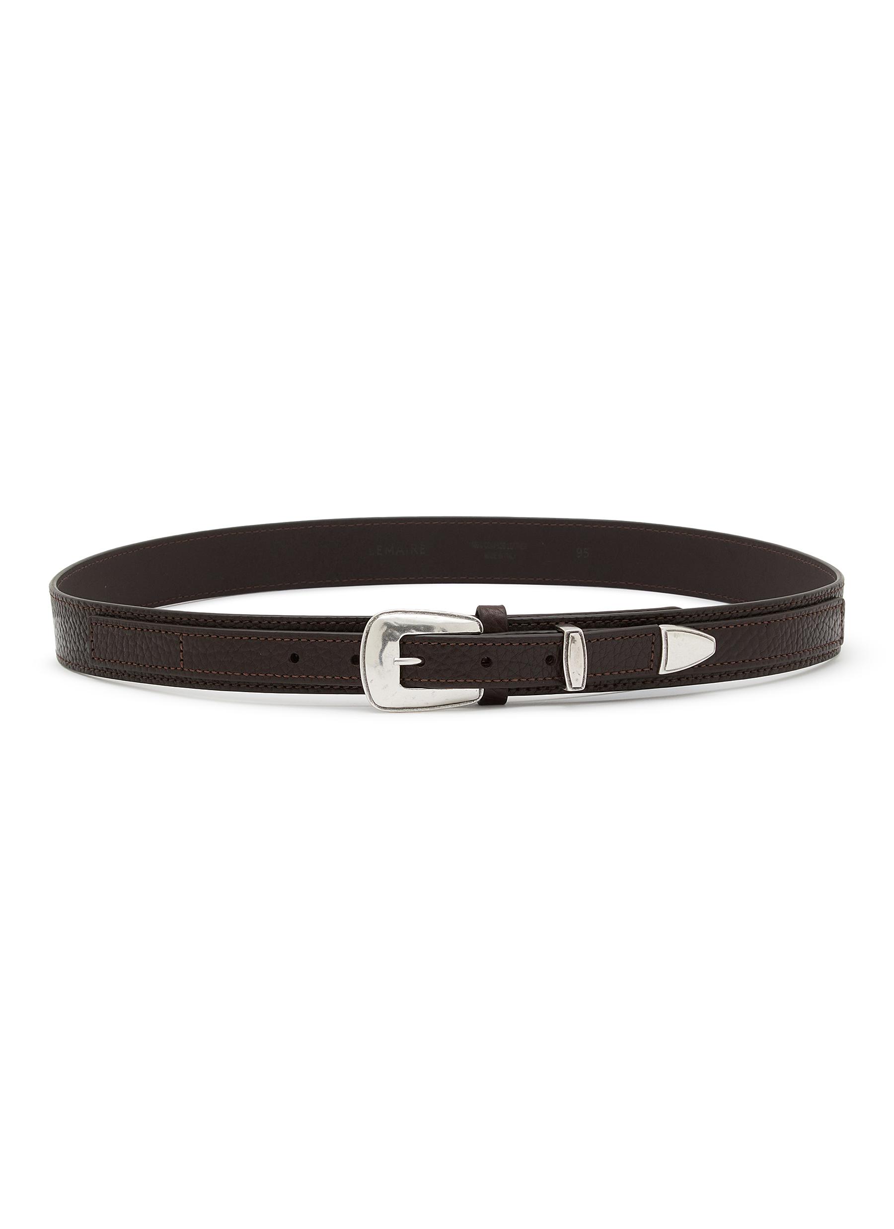 LEMAIRE | Minimal Western Leather Belt | Men | Lane Crawford
