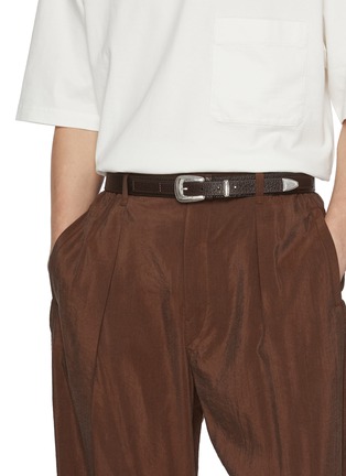 Figure View - Click To Enlarge - LEMAIRE - Minimal Western Leather Belt