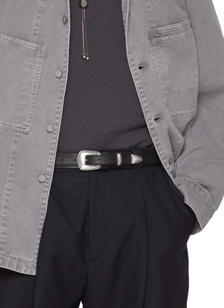 Figure View - Click To Enlarge - LEMAIRE - Minimal Western Leather Belt