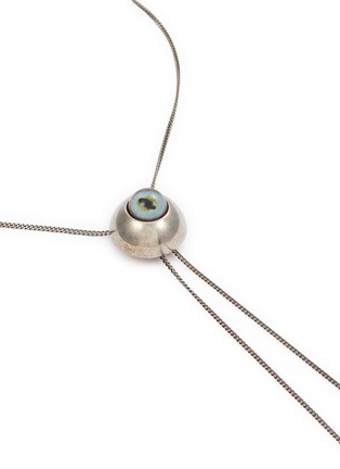 Detail View - Click To Enlarge - LEMAIRE - Cat Eye Rattle Bolo Tie Necklace