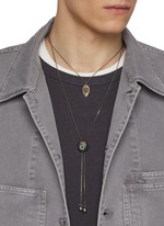 アクセサリー LEMAIRE CAT EYE RATTLE BOLO TIE LEMAIRE Cat Eye Rattle Bolo Tie Necklace | Silver | FARFETCH